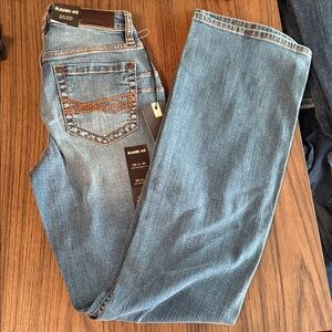 Rank 45 Women’s Blue Mid Rise Bootcut Denim Jeans